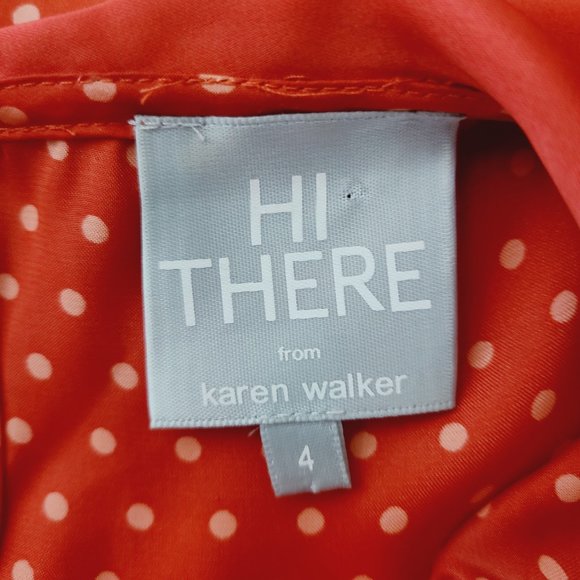 Hi There From Karen Walker Polka Dot Peter Pan Top - Picture 4 of 5